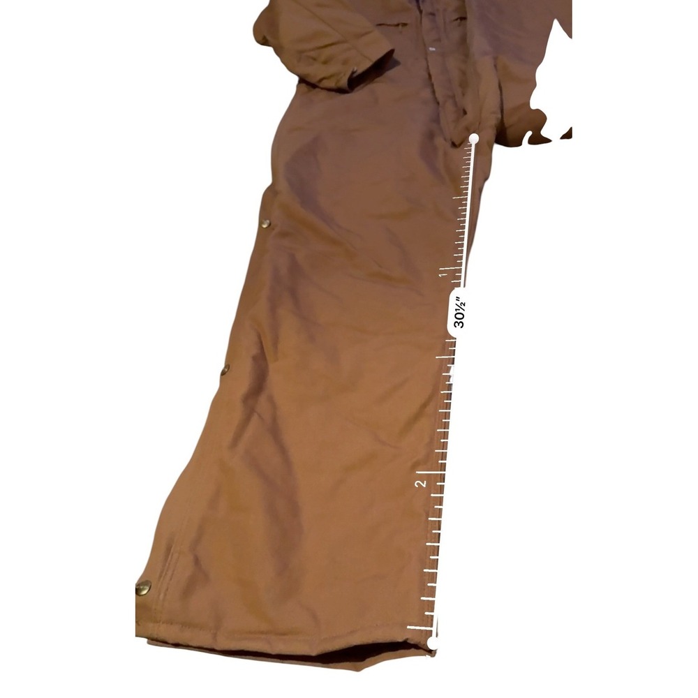 Carhartt Duck Coverall Mens‎ 42 Regular Brown Quilt Lined Zip-to-Waist NEW - Picture 10 of 10